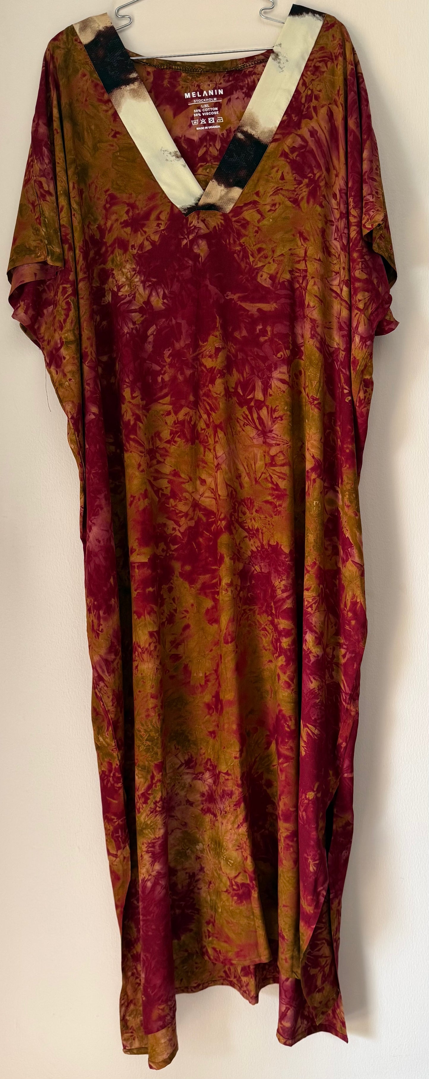 African Loungewear V-Neck Dress