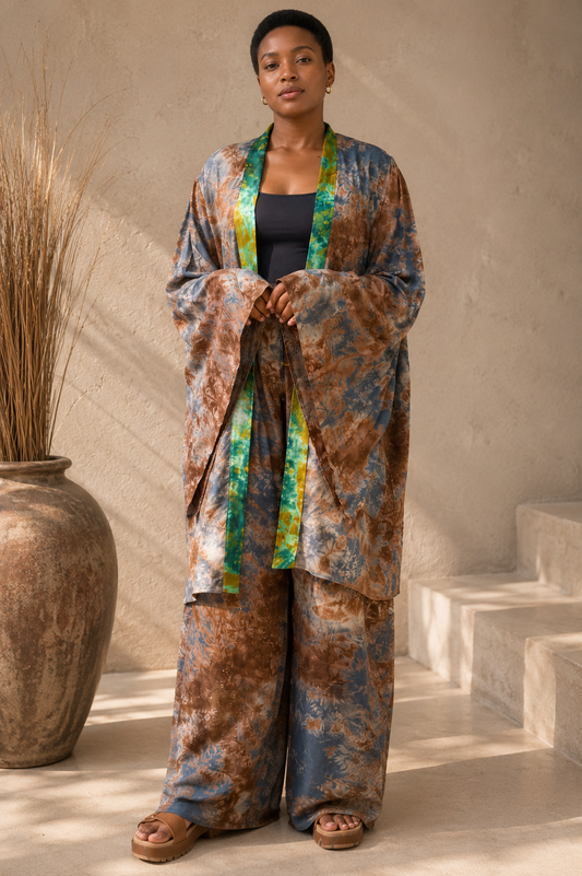 Lounge set in African print - S/M