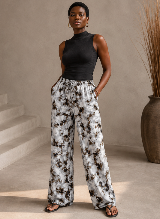 Printed Trousers - S/M Tall