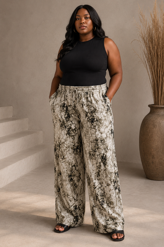 Printed trousers - XXL