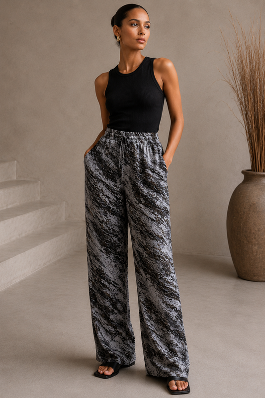Printed Trousers - S/M Tall