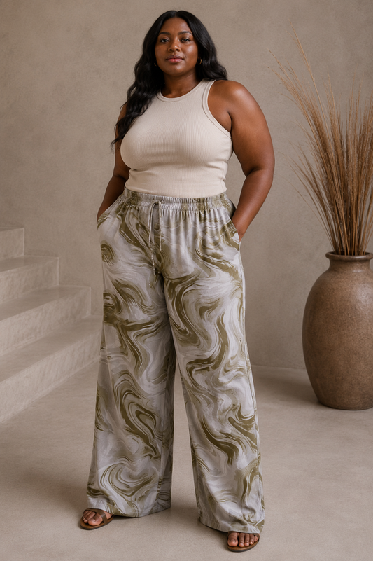 Printed trousers - XXL