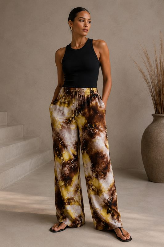 Printed Trousers - S/M Tall