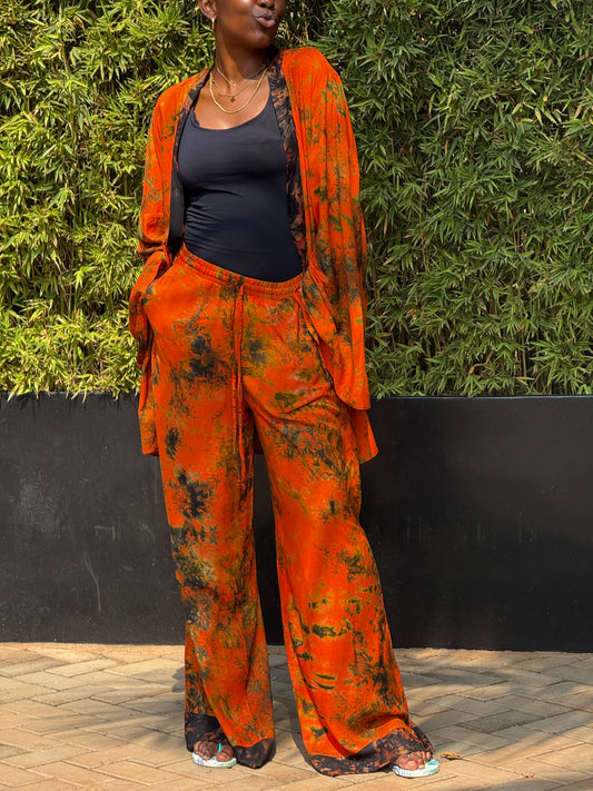 African Print Trousers - S/M Tall