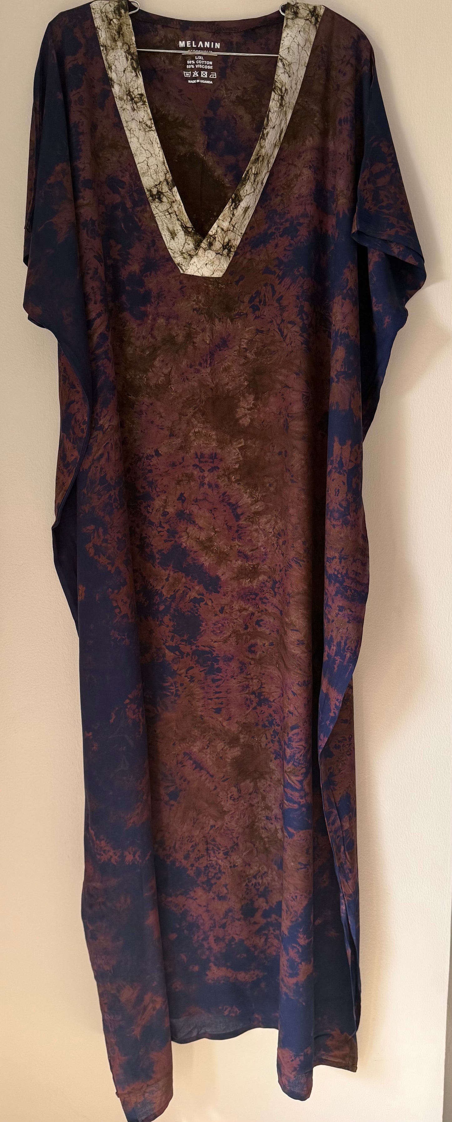 African Loungewear V-Neck Dress