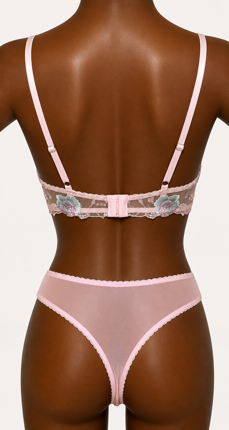 Flower Pink Thong