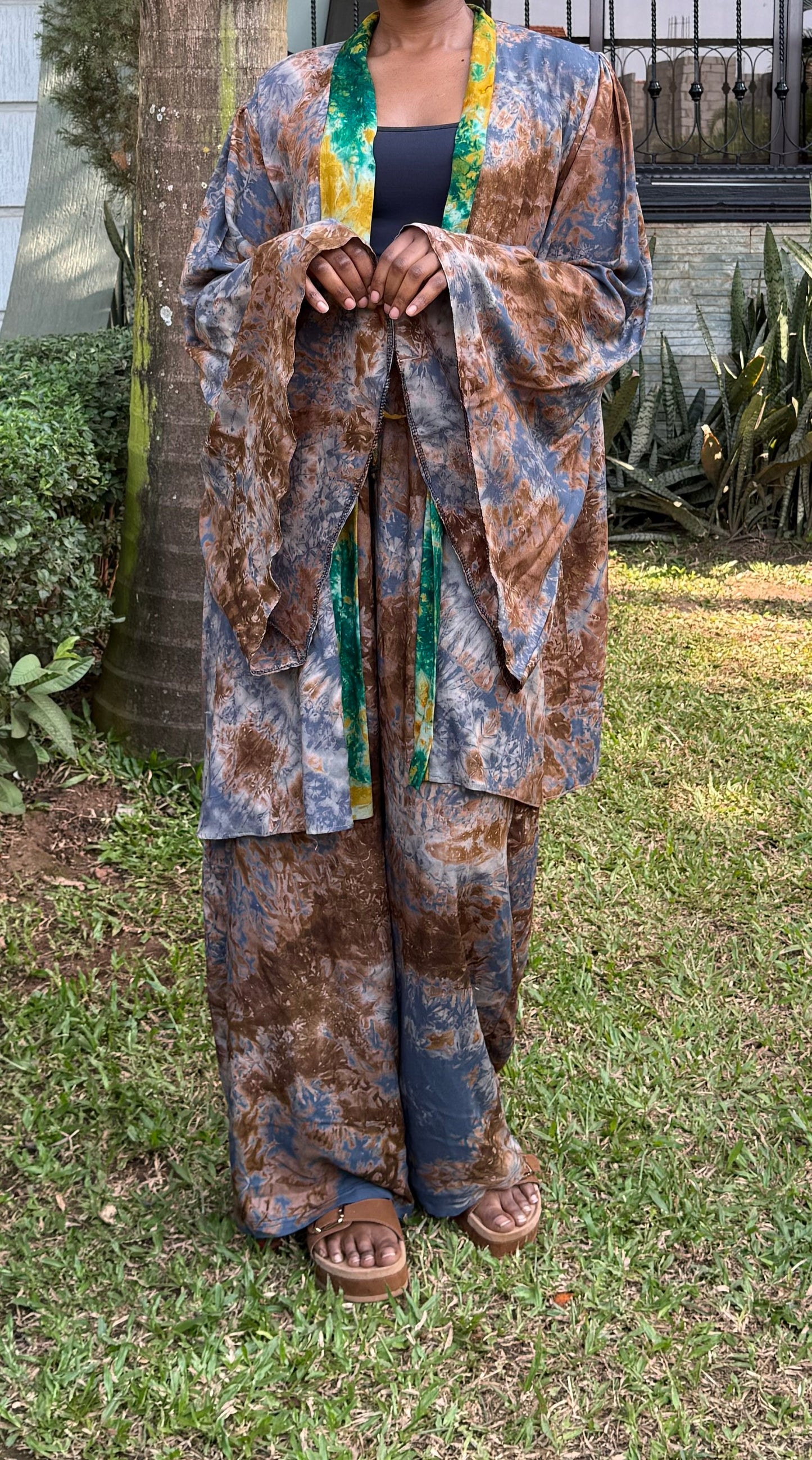 Lounge set in African print - S/M
